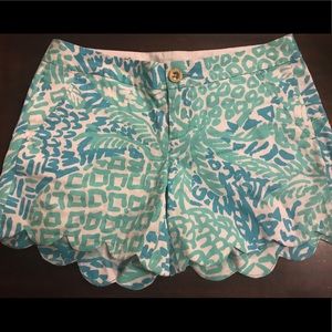 EUC. Lilly Pulitzer. Buttercup shorts. Size 0.